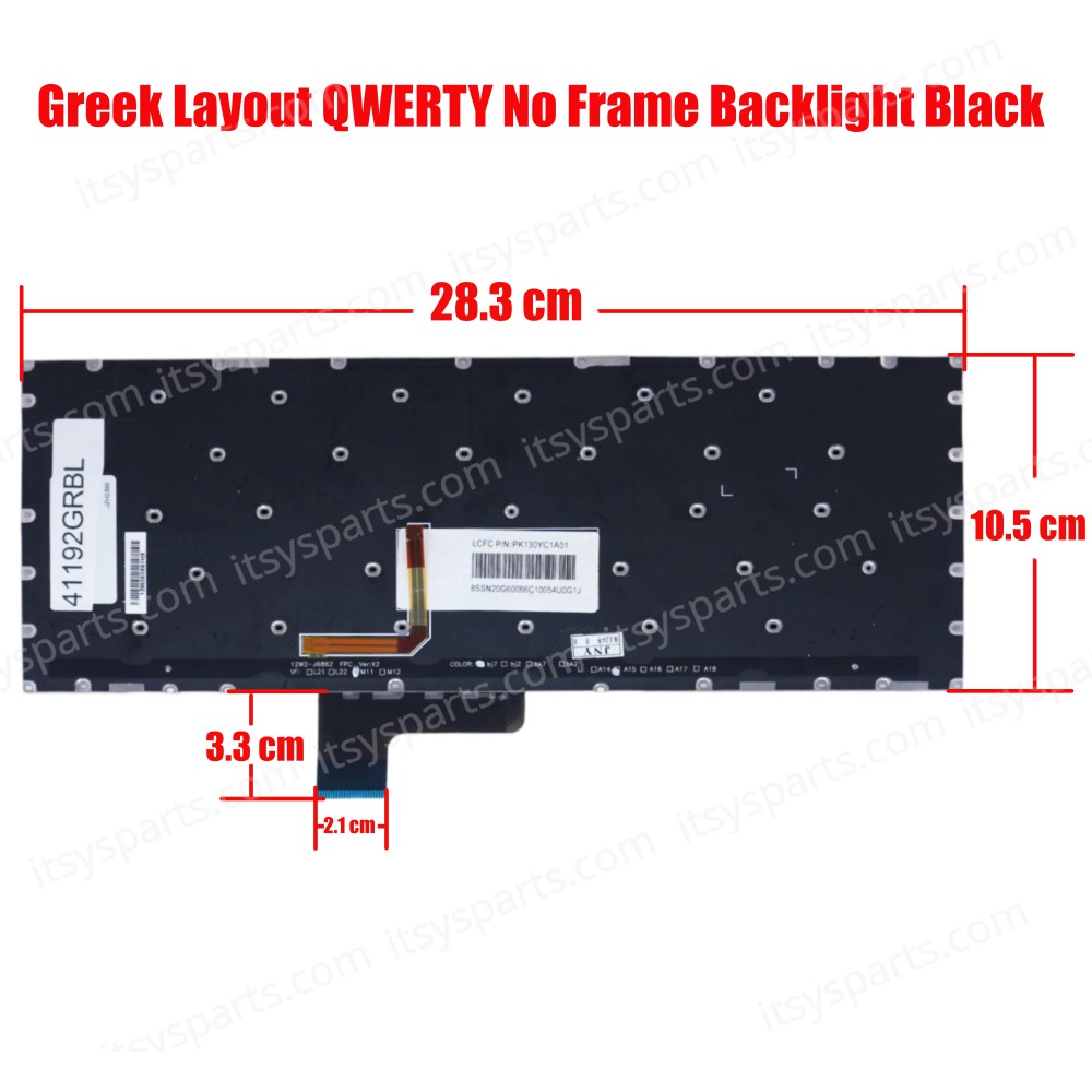 Laptop Keyboard - Keyboard for Lenovo Ideapad Yoga 2 Pro 13 20266 25212831 Yoga2 Pro13-ISE 25212829 Yoga 2 13-IFI 25212817 25212849 (Code 40474GRBACKLIT)