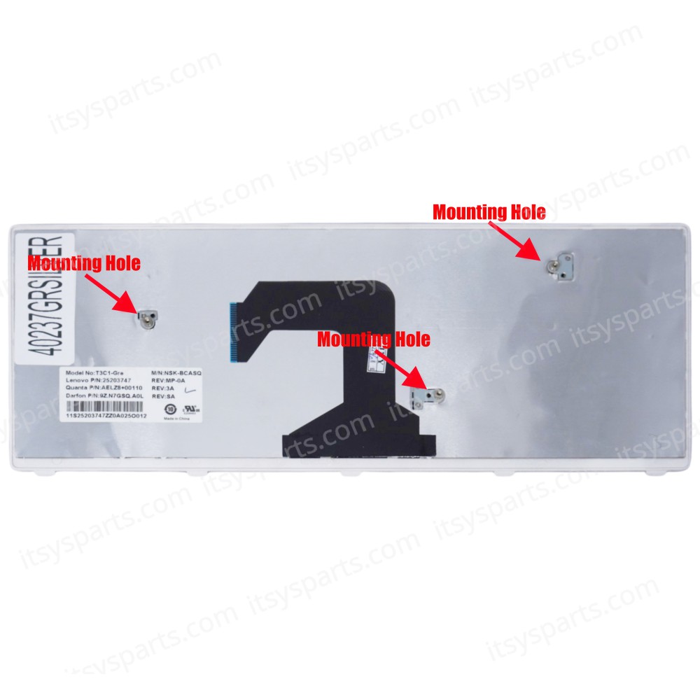 Greek Laptop Keyboard for Lenovo IdeaPad U410 Type 3726 4376 U410 Touch Type 6892 25212321 T3C1-GK GR Black Silver Frame ( SKU.40341GRSILVER)