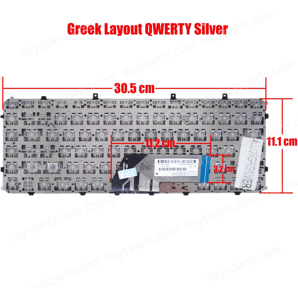 Laptop Keyboard HP Envy 4, 4-1000, 6 envy 6-1000 Envy 6-1000 Envy 6-1100 envy 6-1200 Series V135002AS2 PK130QJ1A02 698679-001 686836-001 (Ref.40206GRSILVER)