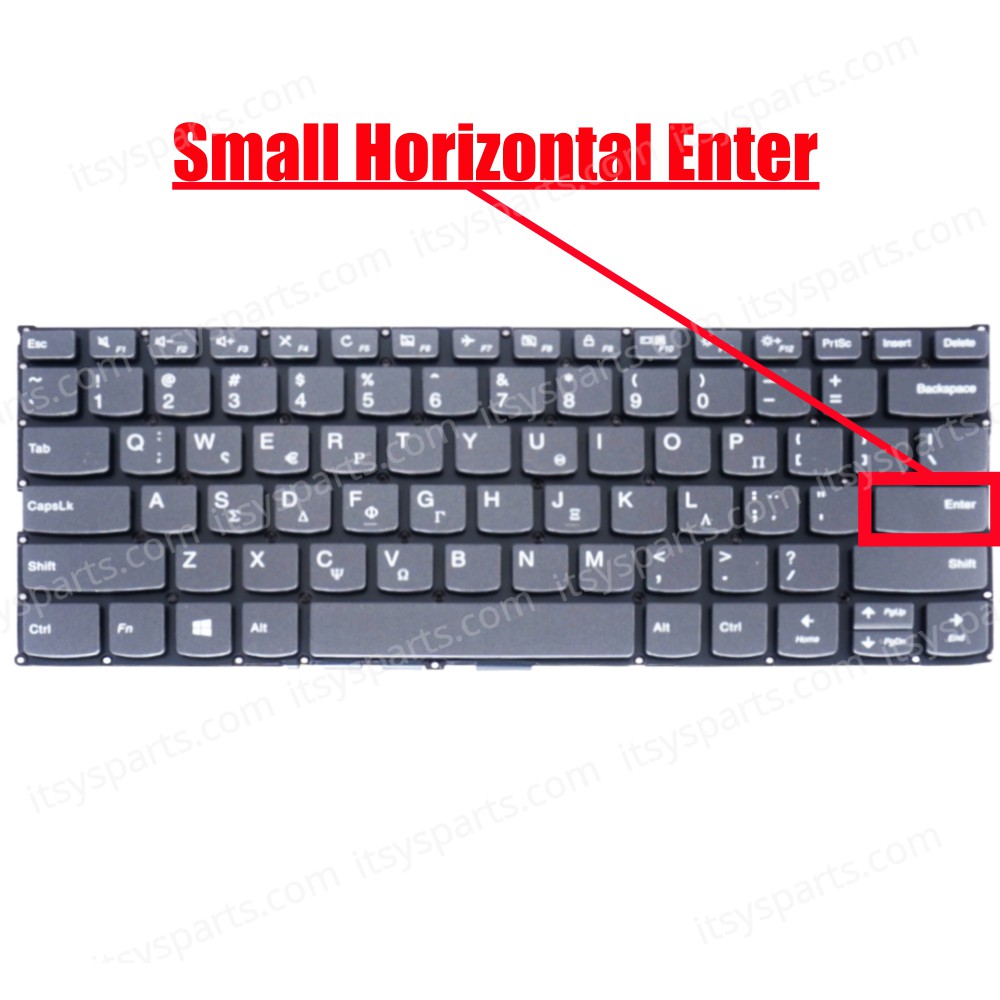 Greek Laptop Keyboard for Lenovo Yoga 530-14ARR SN20Q40670 SG-92710-X2A PD4SB-GK SN5374BL GR No Frame ( Ref.40638GRNOFRAME )