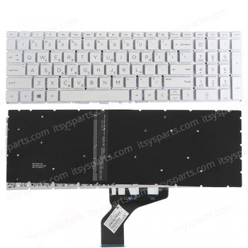 Keyboard for Laptop HP Pavilion 15-CW 15-CS HP 250 G7 6BP45EA 6BP11EA 255 G7 OEM High Quality (Ref.40549GRNFRWHBL)