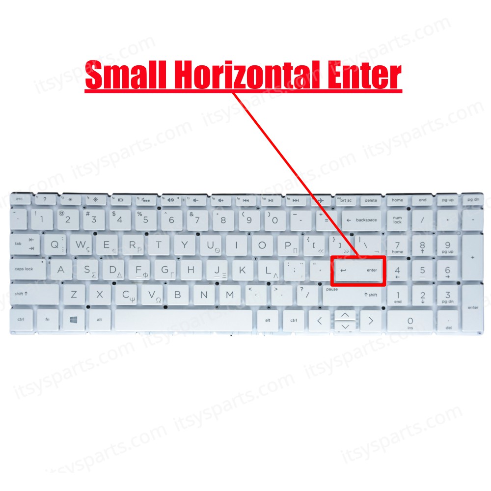 Keyboard for Laptop HP Pavilion 15-CW 15-CS HP 250 G7 6BP45EA 6BP11EA 255 G7 OEM High Quality (Ref.40549GRNFRWHBL)