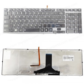 Keyboard Laptop Keyboard for Toshiba Qosmio X770 X775 X770-ST4N04 X775-3DV82 X775-Q7272 X775-Q7384 X775-SP7103L NSK-TQ2BC PK130IB1A03 K000127050 9Z.N4YBC.20K OEM(Ref.40759USBACKLIT)