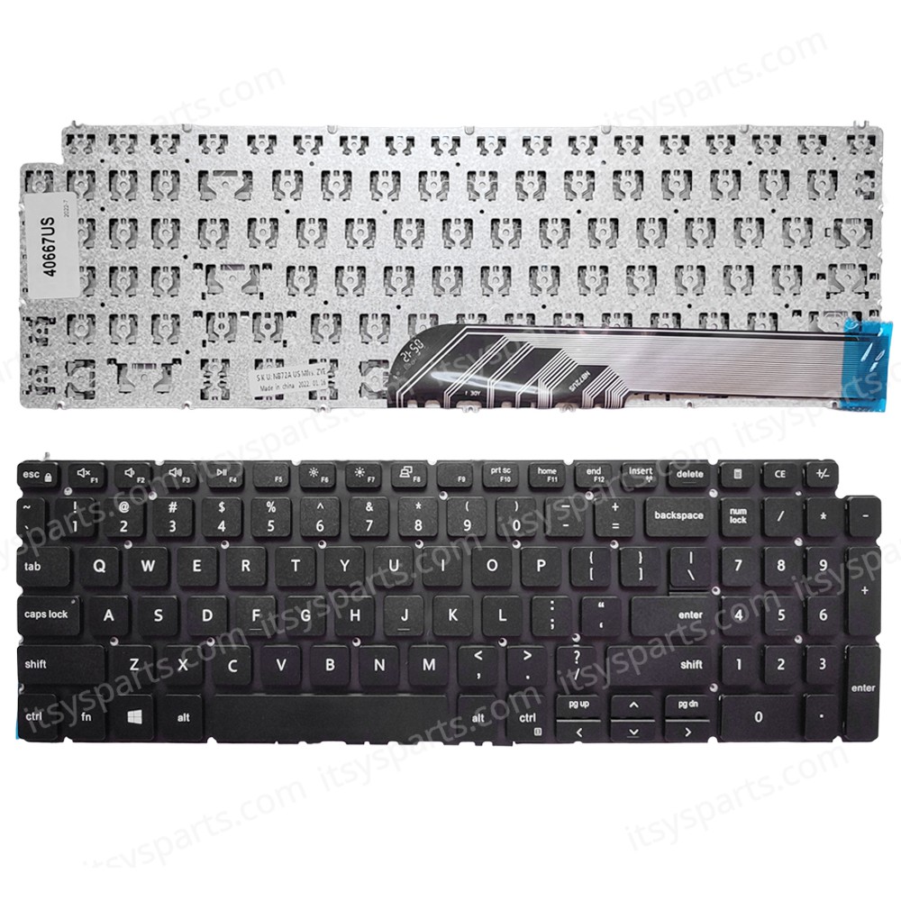 Laptop Keyboard for Dell Inspiron 15 3505 7590 7591 5584 7791 5590 5590 5593 7706 2-in-1 US version OEM (SKU. 40667US)