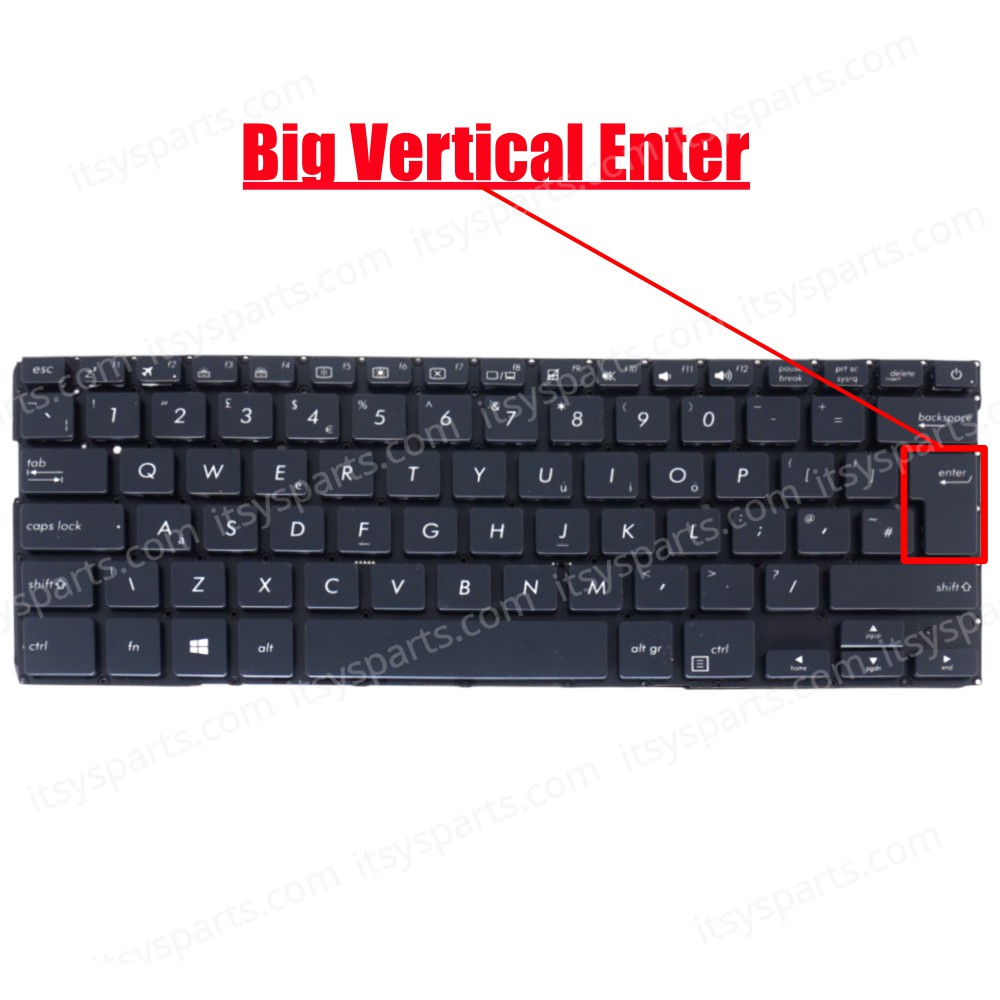 Laptop Keyboard for ASUS UX331 UX331U UX331UA UX331UAL UX331UN UX331UN UX3311F UX331FA UK Backlit OEM (SKU. 40630UKBACKLIT)