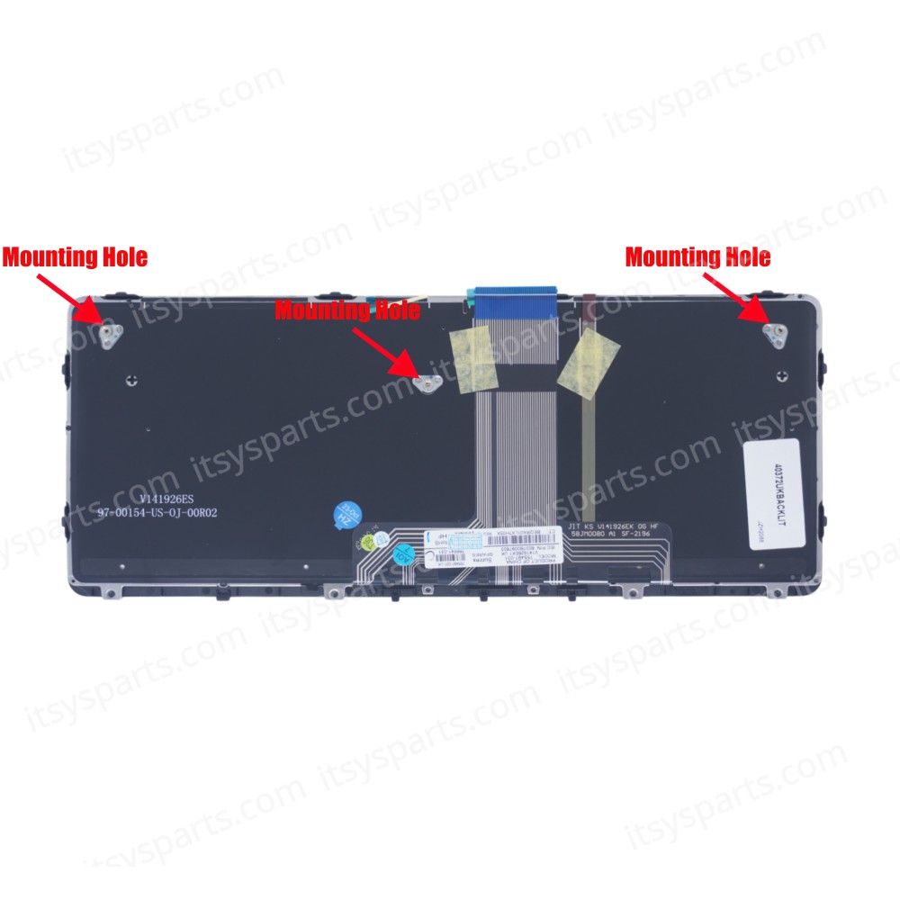 Keyboard Laptop Keyboard for HP Pro x2 612 G1 Black UK Version OEM(Ref.40372UKBACKLIT)