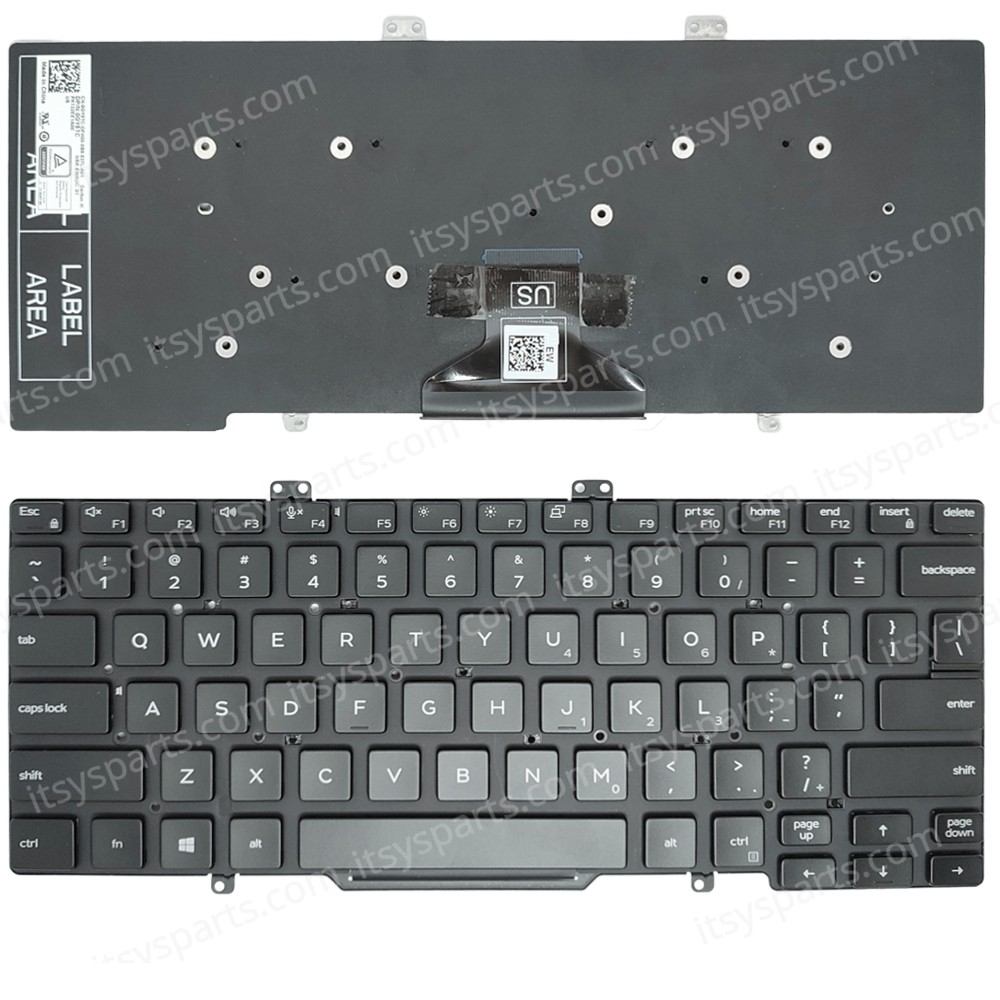 Keyboard Laptop Keyboard for Dell Latitude 5400 5401 5401 5411 5410 7400 GY5TC 0GY5TC Black US layout OEM(Ref.40770US)