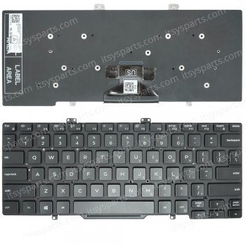 Keyboard Laptop Keyboard for Dell Latitude 5400 5401 5401 5411 5410 7400 GY5TC 0GY5TC Black US layout OEM(Ref.40770US)