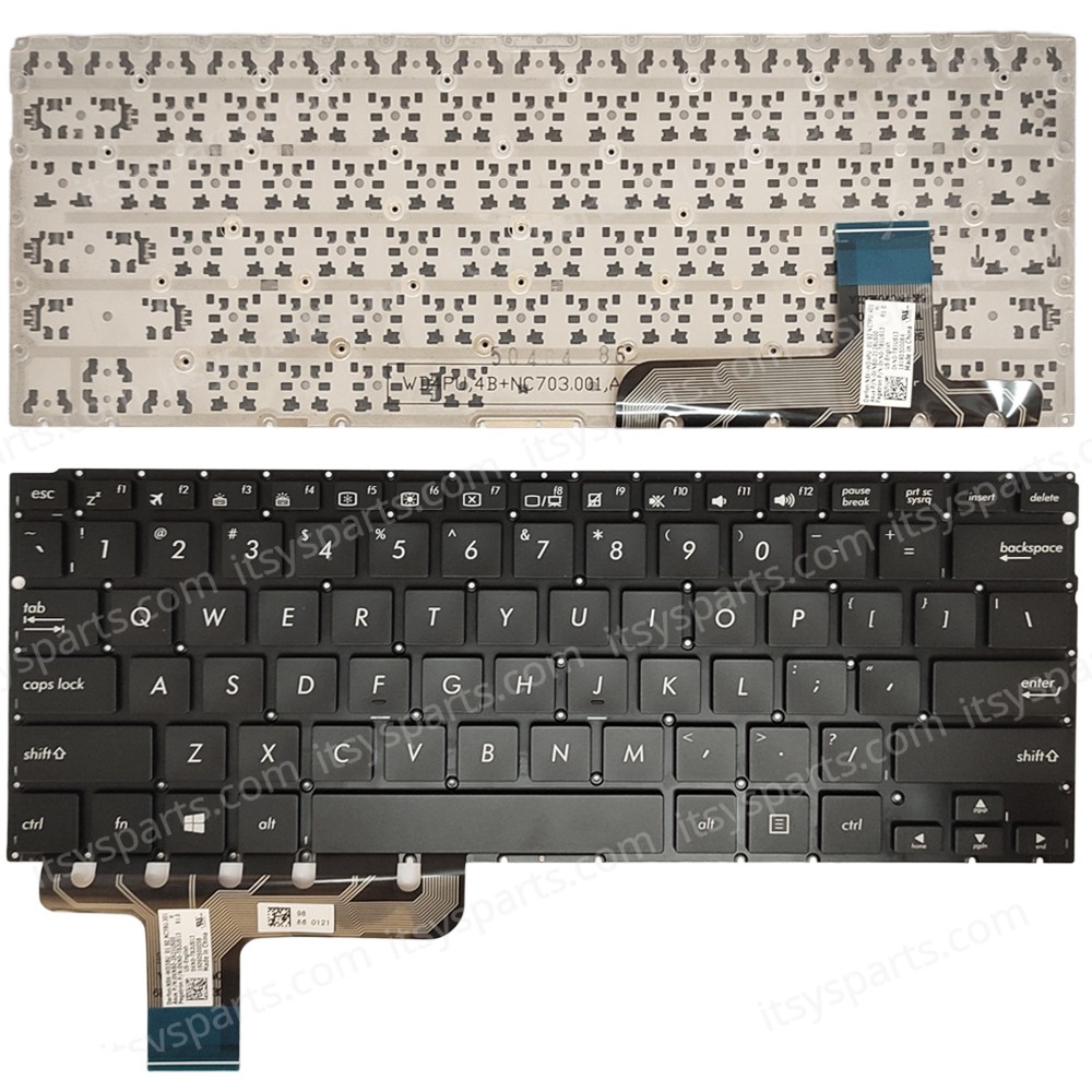 Keyboard Laptop Keyboard for Asus T300CHI T302CHI UK layout Black OEM(Ref.40772US)