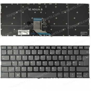 Keyboard Laptop Keyboard for Lenovo Ideapad 320s-13ikb 320S-13IKB U 320S-13IKB UK layout Grey OEM(Ref.40773UKBL)