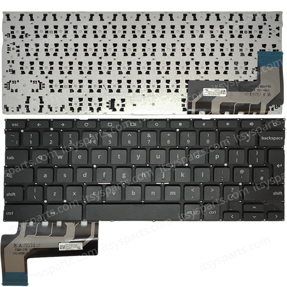 Keyboard Laptop Keyboard for ASUS Chromebook C403 C403NA UK layout Black OEM(Ref.40776UKNOFR)