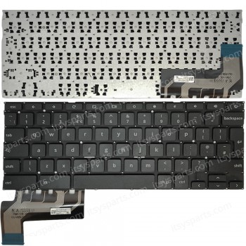 Keyboard Laptop Keyboard for ASUS Chromebook C403 C403NA UK layout Black OEM(Ref.40776UKNOFR)
