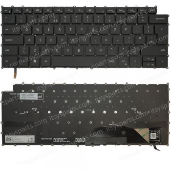 Laptop Keyboard for Dell XPS 15 9500 9510 9520 15.6 Inch XPS 17 9720 9700 9710 17.3 Inch UK Layout 0MV93T UK No Frame Backlight Βlack ( SKU.40706UKBL )