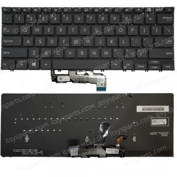 Keyboard Laptop Keyboard for Asus ExpertBook B9 B9450FA US layout Black OEM(Ref.40778USNOFRBL)