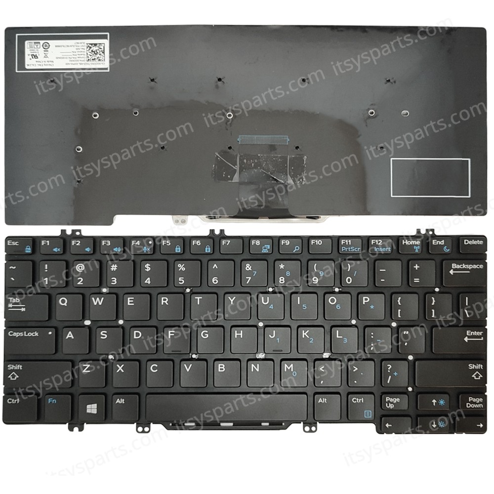 Keyboard Laptop Keyboard for Dell Latitude 7290 5289 5290 7280 5280 7380 7389 7390 GDRR0 0GDRR0 US layout Black OEM(Ref.40781USNOFR)