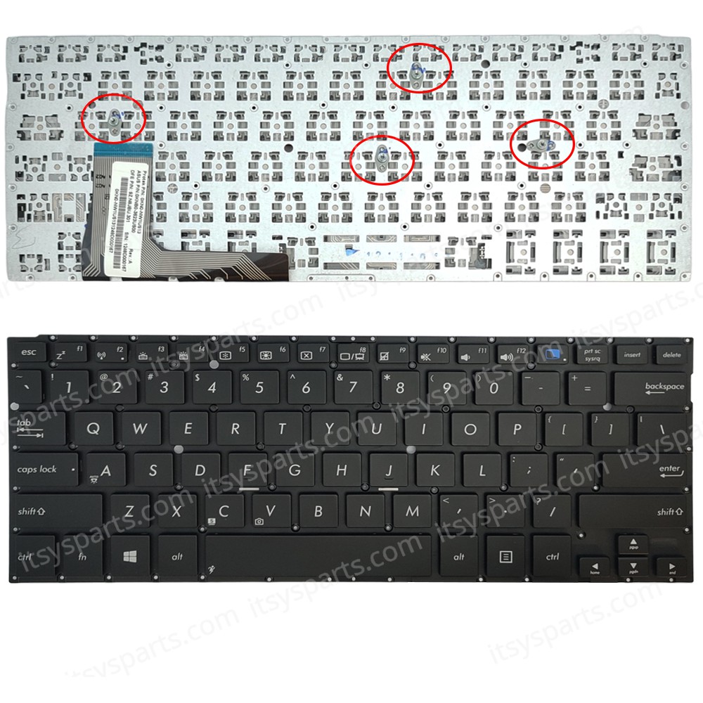 Keyboard Laptop Keyboard for Asus Notebook TAICHI31 series US layout Black OEM(Ref.40786USNOFR)