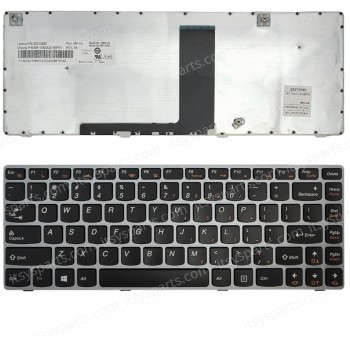 Keyboard Laptop Keyboard for LENOVO IdeaPad V380 V385 V380A V380S V380l US layout Silver Frame OEM(Ref.40788USSILVER)