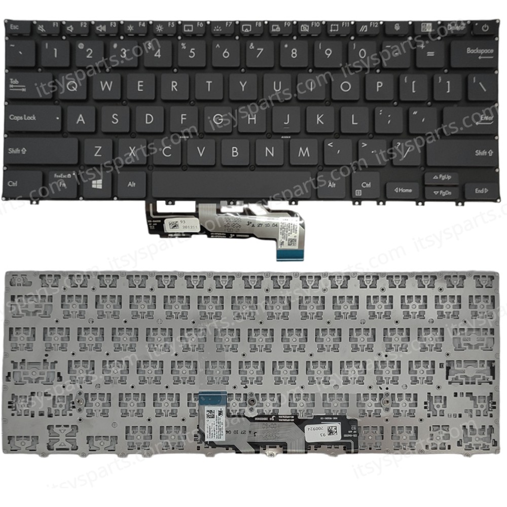 Keyboard Laptop Keyboard for Asus ExpertBook B9 B9450FA US layout Black OEM(Ref.40778USNOFR)