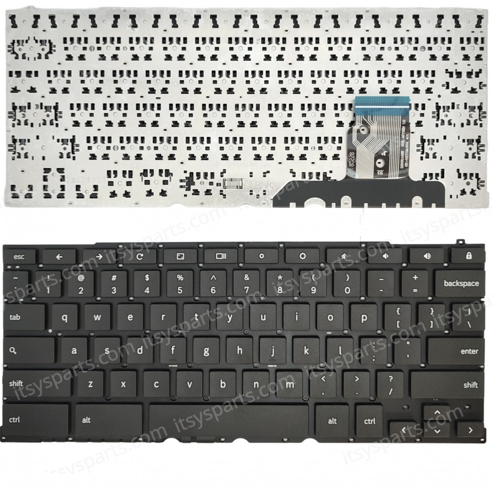Keyboard Laptop Keyboard for SAMSUNG CHROMEBOOK XE521QAB XE521QAB-K01US BA5904281A SSM17L5 NSK-MY0SN 9Z.NEYSN.001 US Layout Black OEM(Ref.40796USNOFR)