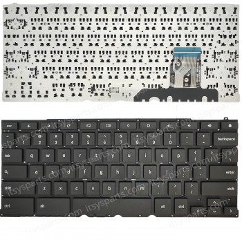 Keyboard Laptop Keyboard for SAMSUNG CHROMEBOOK XE521QAB XE521QAB-K01US BA5904281A SSM17L5 NSK-MY0SN 9Z.NEYSN.001 US Layout Black OEM(Ref.40796USNOFR)
