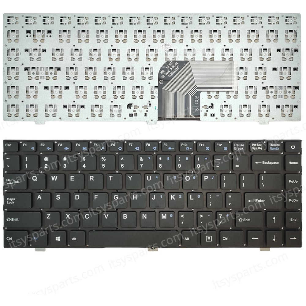 Keyboard Laptop Keyboard for EZBook 3L Pro 343000075 PRIDE-K2790 DK-Mini 300E US layout Black OEM(Ref.40808USNOFR)