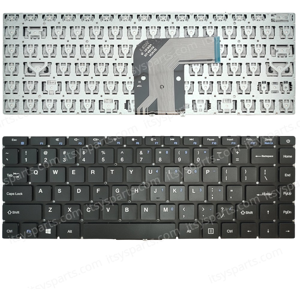 Keyboard Laptop Keyboard for GATEWAY GWTN133-1 GWTN141-1 GWTN141-1BL GWTN141-1BK GWTN141-5 GWTN141-5BK GWTN141-5GR US layout Black OEM(Ref.40809USNOFR)