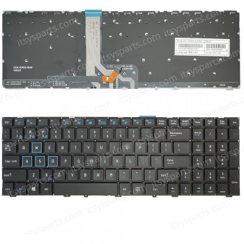 Keyboard Laptop Keyboard for ThundeRobot 911 911 911M-M2 911-T1 Targa T6A T6B T6c 911 6-80-P65S0-012-1 MP-13H83USJ430C 16440283416 US layout Black OEM(Ref.40810USNOFRBL)