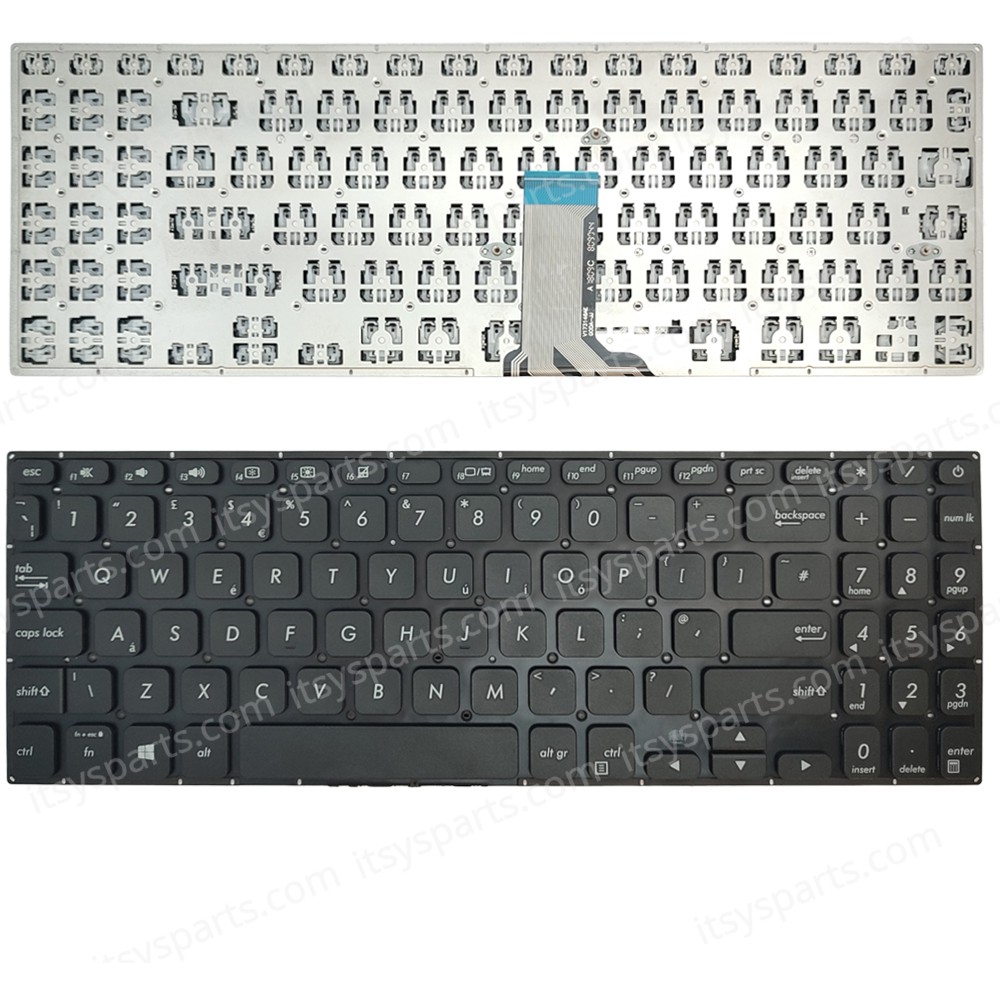 Keyboard Laptop Keyboard for Asus vivobook S530 S530UA S530UA S530UN S530FA S5300F S5300FN S530FA-EJ335T US layout Black OEM(Ref.40814USNOFR)