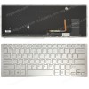 Keyboard-Keyboard Laptop Sony Vaio SVF14N SVF14N19SCS SVF14N27SC SVF14N190X svf14n15cds US Silver with Backlit (Ref.40576USSILBACKLIT)