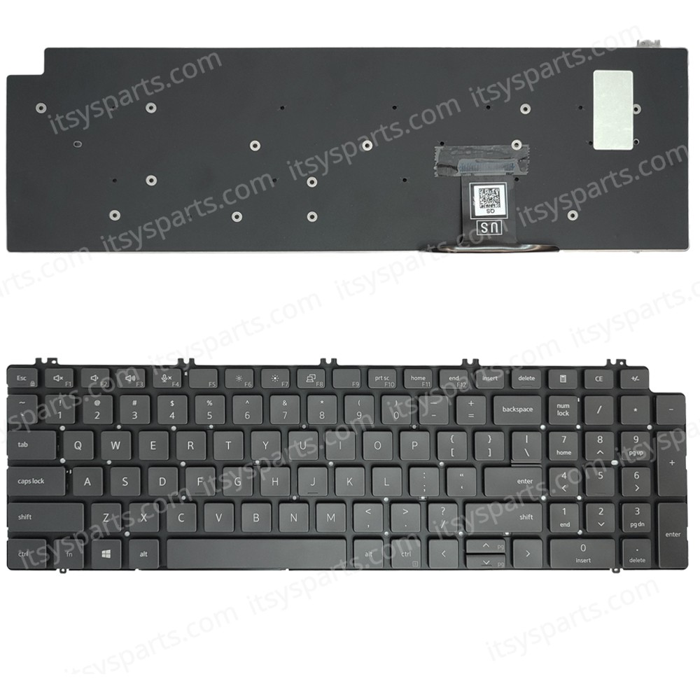 Keyboard Laptop Keyboard for Dell Precision 7750 7550 7760 7560 1WYH2 01WYH2 US layout Black OEM(Ref.40816USNOFR)