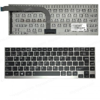 Laptop Keyboard Toshiba Satellite Click W30T W30T-A W35T-A W30 W30DT W30DT-A W30DT-A-100 W30DT-AT01S W30T W30T-A W30T-A-101 W35-A3300 W35DT W35DT-AST2N01 4B.N8U04.011 Laptop Notebook Silver OEM(Ref.40261UK)