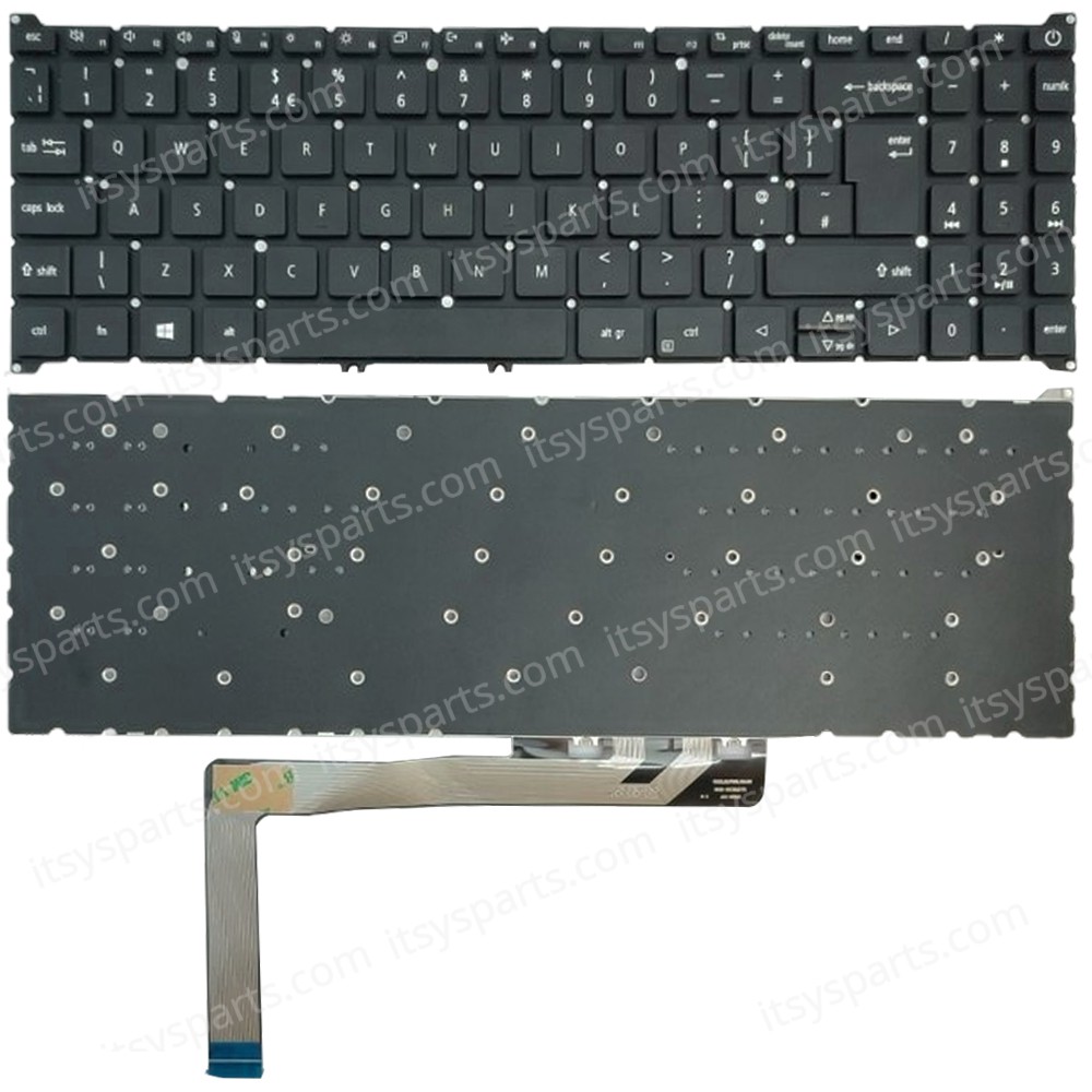 Keyboard Laptop Keyboard for Acer Swift X SFX16-51 SFX16-51G SOE-NCB2275 AG-6800 UK layout Black OEM(Ref.40826UKNOFR)