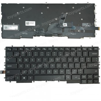 Keyboard Laptop Keyboard for Dell G Series G7 7500 12PWM 012PWM US layout Black with Backlit OEM(Ref.40830USNOFRBL)
