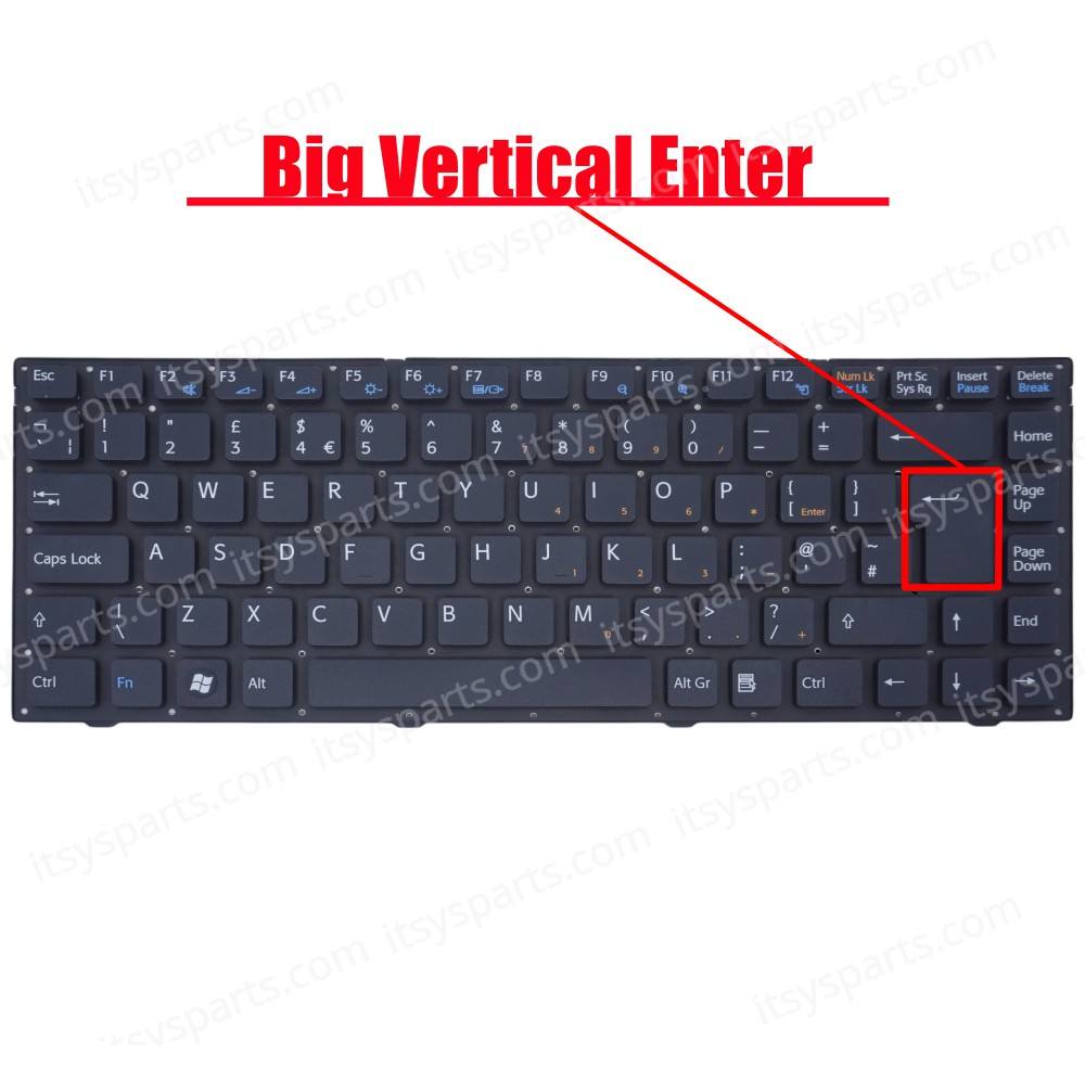 Laptop Keyboard - Keyboard for Sony VPC-S Series VPC-S111FM VPC-S111FM/S VPC-S131FM VPC-S131FM/S VPC-S132FX VPC-S132FX/B VPC-S132FX/S s132gx/s Vpc-s132gx/z VPC-S132GX VPC-S132GX/B UK (Ref. 40428UK)