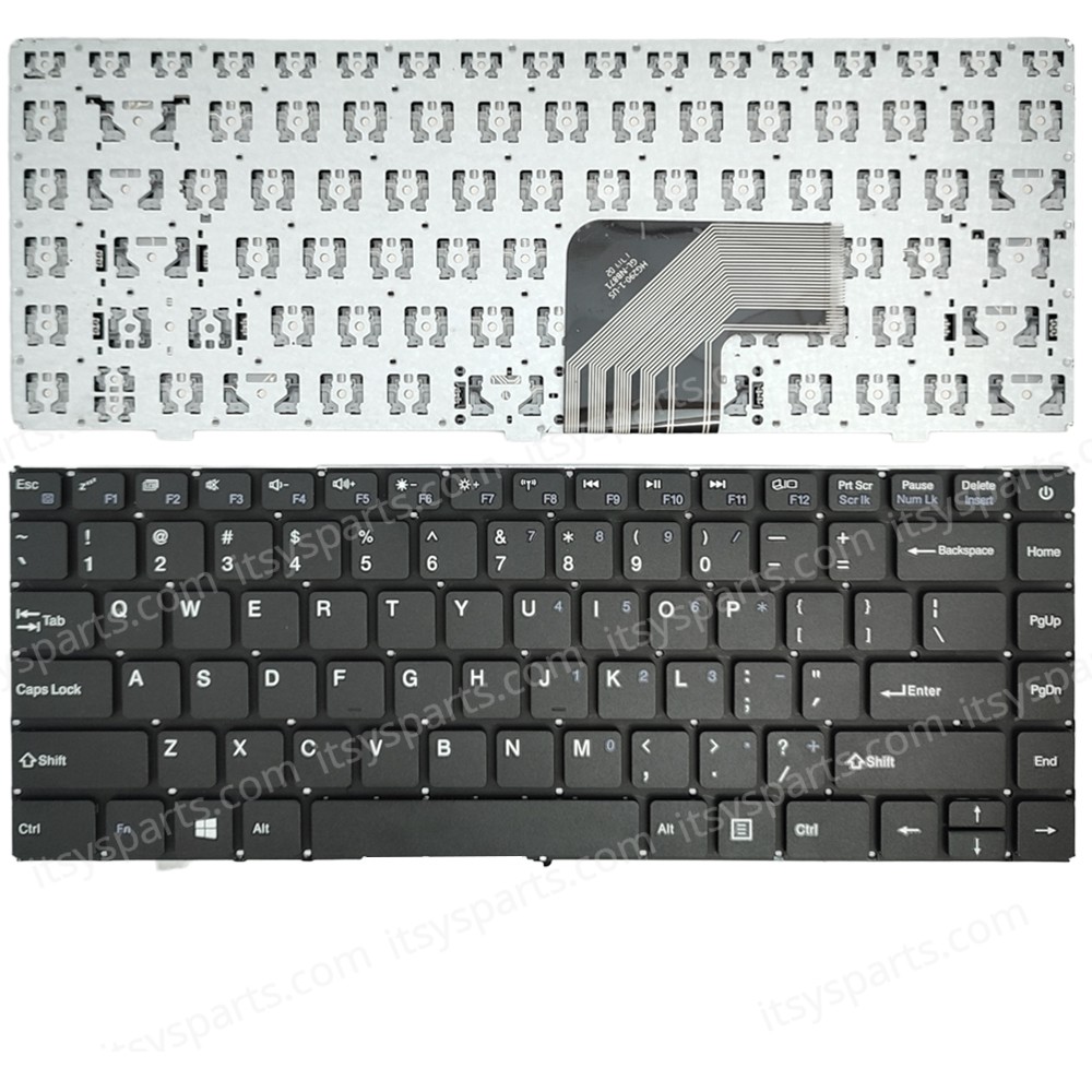 Keyboard Laptop Keyboard for Prestigio Smartbook 133S HG290-1-US GL-NB871 JM290 KJK649 YJ-522 US layout Black OEM(Ref.40835USNOFR) 