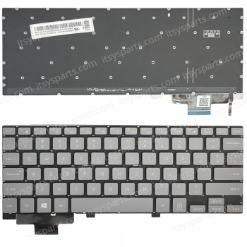 Keyboard Laptop Keyboard for Samsung GALAXY BOOK 2 W737 9Z.NDVBN.D01 NSKI-MVDBN US layout Grey with Backlight OEM(Ref.40839USNOFRBL) 
