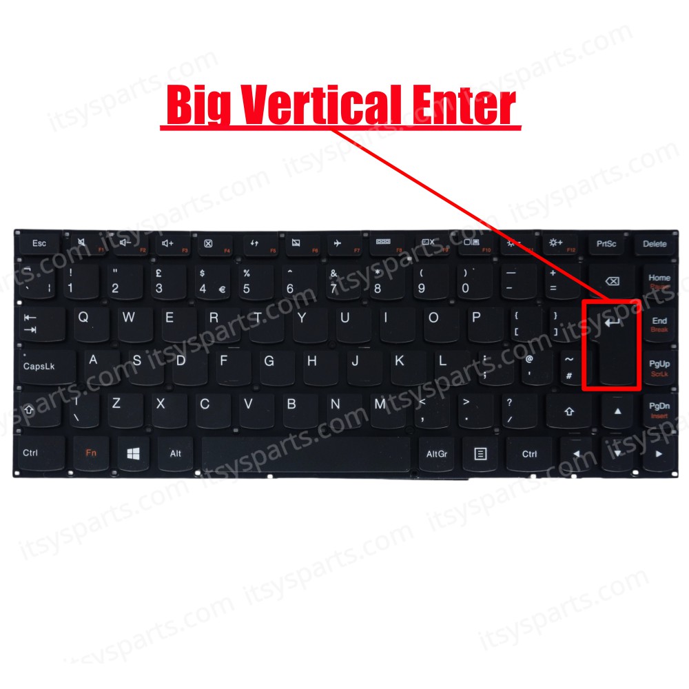 Keyboard Laptop Keyboard for Lenovo YOGA 2 13 YOGA 3 14 700-14ISK E31-70 E31-80 UK layout Black OEM(Ref.40474UK) 