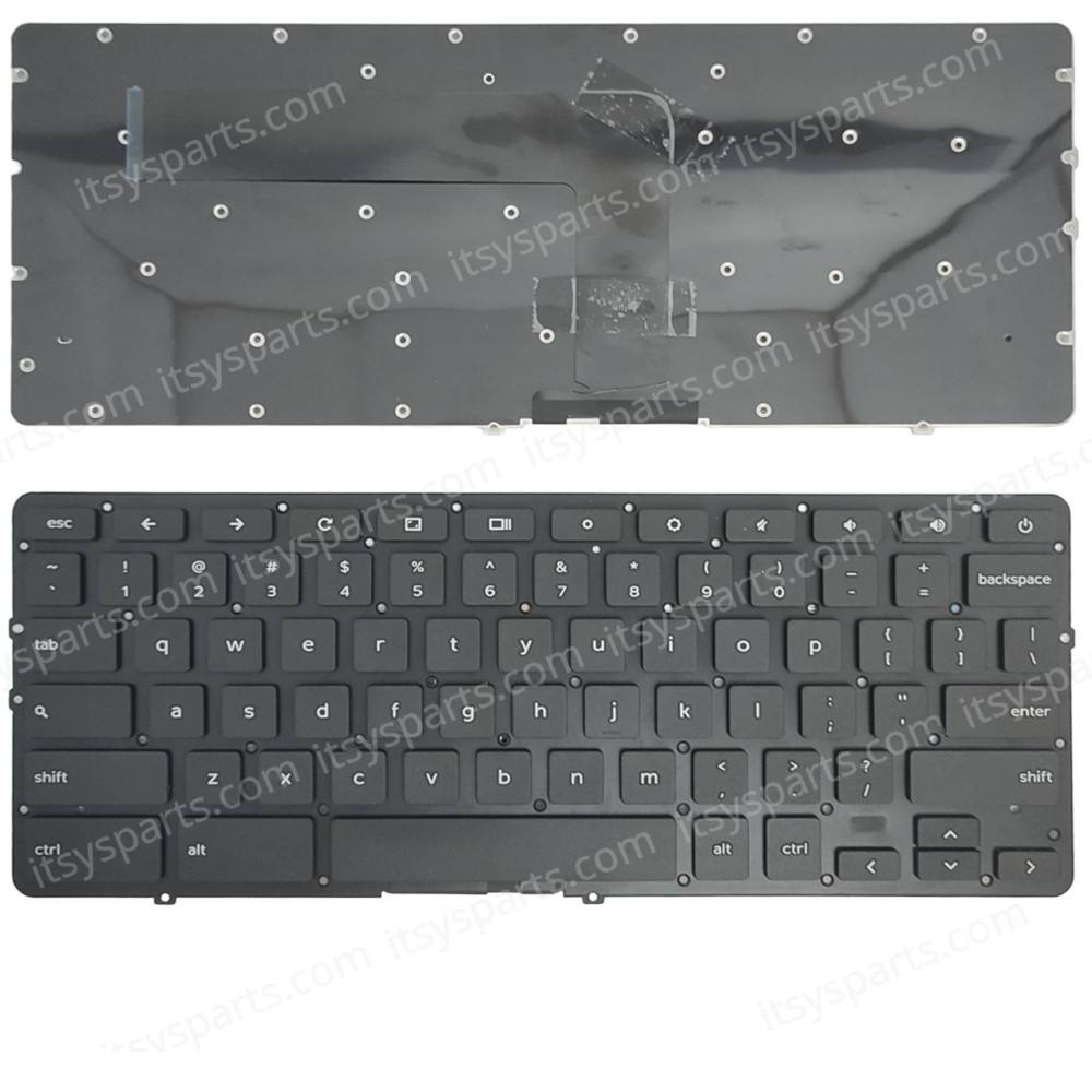 Keyboard Laptop Keyboard for Dell Chromebook 13 7310 13-7310 H856T 0H856T US layout Black OEM(Ref.40820USNOFR)