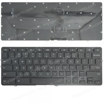 Keyboard Laptop Keyboard for Dell Chromebook 13 7310 13-7310 H856T 0H856T US layout Black OEM(Ref.40820USNOFR)
