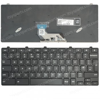 Keyboard Laptop Keyboard for Dell Latitude 11-3189 3180 3380 0PFV66 PFV66 US layout Black OEM(Ref.40847UK) 