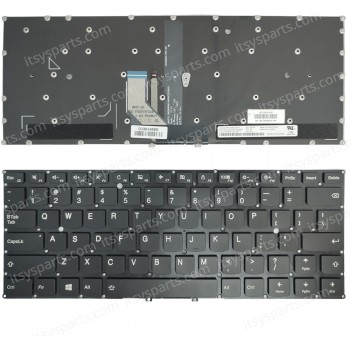 Laptop Keyboard - Keyboard for Lenovo yoga 910 yoga 5 pro yoga 910-13 US Layout Black with Backlight OEM (Ref.40756USBL)
