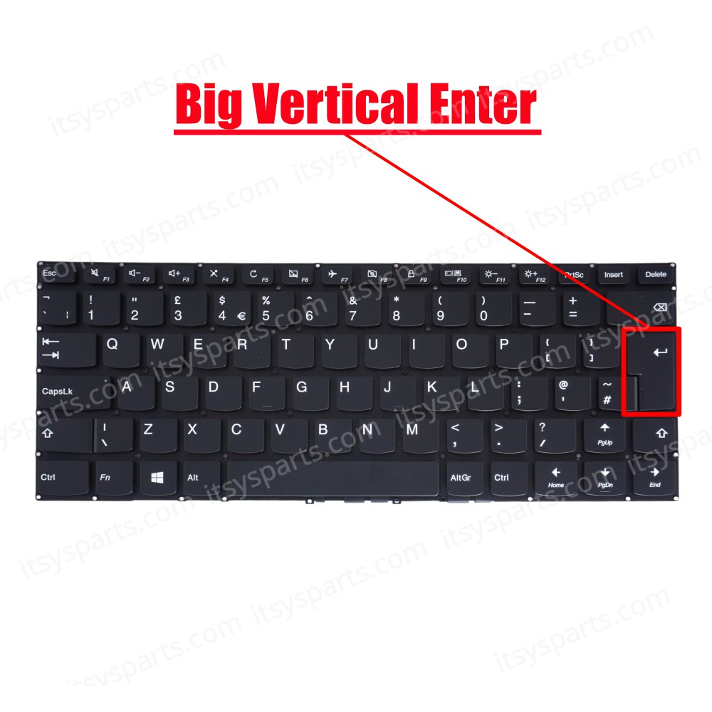 Keyboard Laptop keyboard Lenovo yoga 510-14AST 510-14IKB 510-14IKB 510-14ISK 710-14IKB 710-14ISK 710-15IKB 710-15ISK (Ref.40531UKNOFRAME)