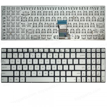 Keyboard Laptop Keyboard for ASUS 0KNB0-6720UI00 AEBK5R01020 9Z.N8SBQ.V0G NSK-USUPQ 1D 0KNB0-662MUS00 9Z.N8SPQ.U1D NSK-USVBQ 01 AEBK5U02020 OEM(Ref.40805USSILNOFR)