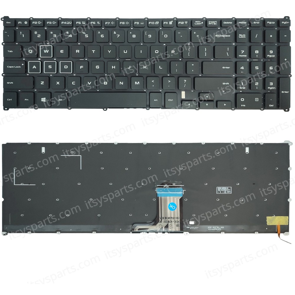 Keyboard Laptop Keyboard for Samsung 8500 8500GM NP800G5M US layout Black OEM(Ref.40855USNOFRBL) 