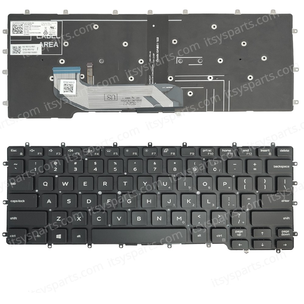 Keyboard Laptop Keyboard for Latitude 9410 2-in-1 7400 2-in-1 476JH 0476JH US Black with Backlit OEM(Ref.40862USNOFRBL) 