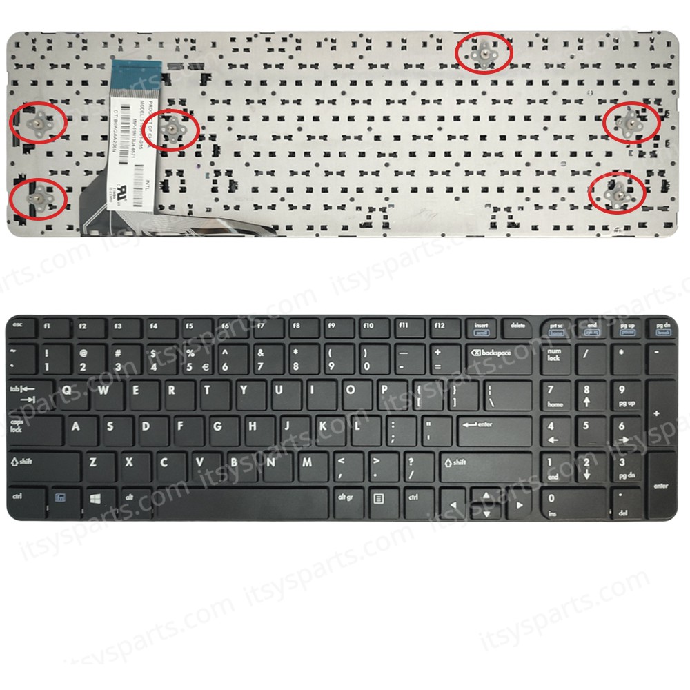 Keyboard Laptop Keyboard for HP AF644A LCD8500 3100001-015 MP-11N13U4-6571 776648-001 US Black OEM(Ref.40863US) 