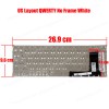 Keyboard Laptop Keyboard for ASUS X205 X205T X205TA E202 E202S E205 E202MA TP201SA US White OEM(Ref.40867USNOFRWHITE) 