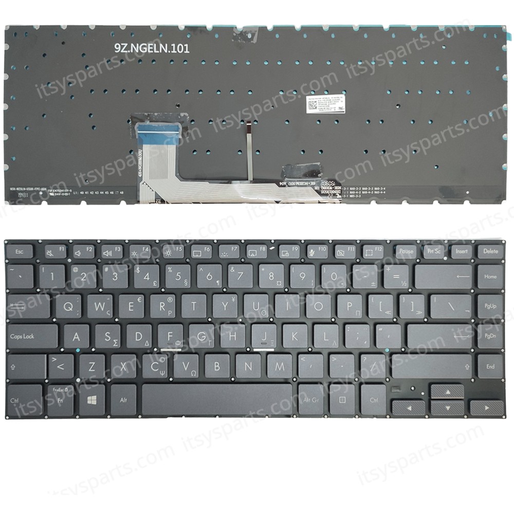 Keyboard Laptop Keyboard for ASUS ProArt StudioBook Pro W700G3T G2T W700G1T W700GV W700TA GR Black with Backlit OEM(Ref.40868GRNOFRBL) 