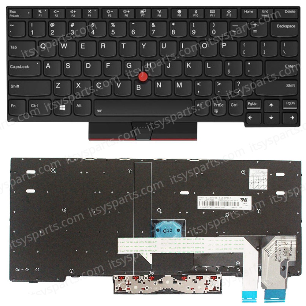 Keyboard Laptop Keyboard for Lenovo ThinkPad X280 X390 A285 X395 L13 A285 12.5 20KF 20KE 01YP000 US OEM (Ref.40870USBACKLIT) 