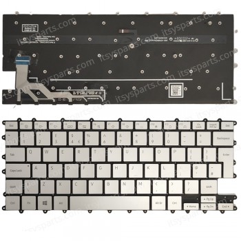 Keyboard Laptop Keyboard for Samsung Galaxy Book Flex NP930qcg K01CA K01CN K01DE K01HK K01IT UK Silver with Backlit OEM (Ref.40875UKNOFRBL) 